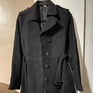 Divided by H&M Black tailored fit Coat size 8